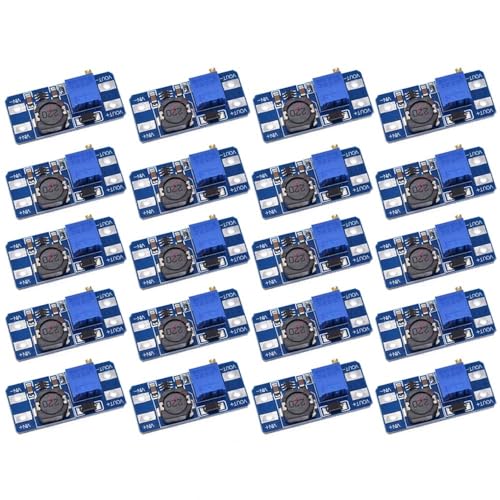 20pcs MT3608 DC-DC Boost Converter 2A Boost Up Module Voltage Regulator Board Input Voltage 2V-24V to 5V-28V Output Voltage (MT3608 GP2)