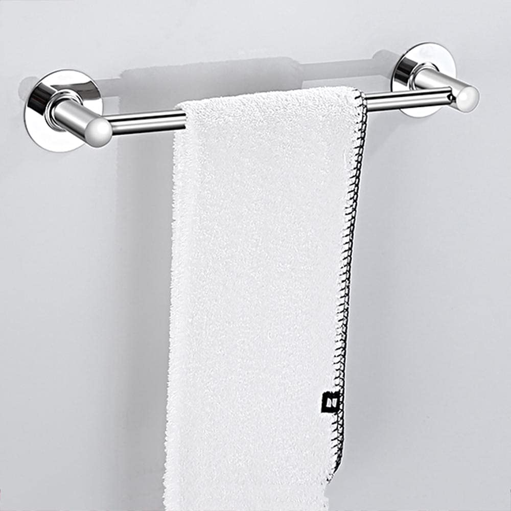 Porte-serviettes sans perçage pour installer facilement un support de drap de bain à tige unique