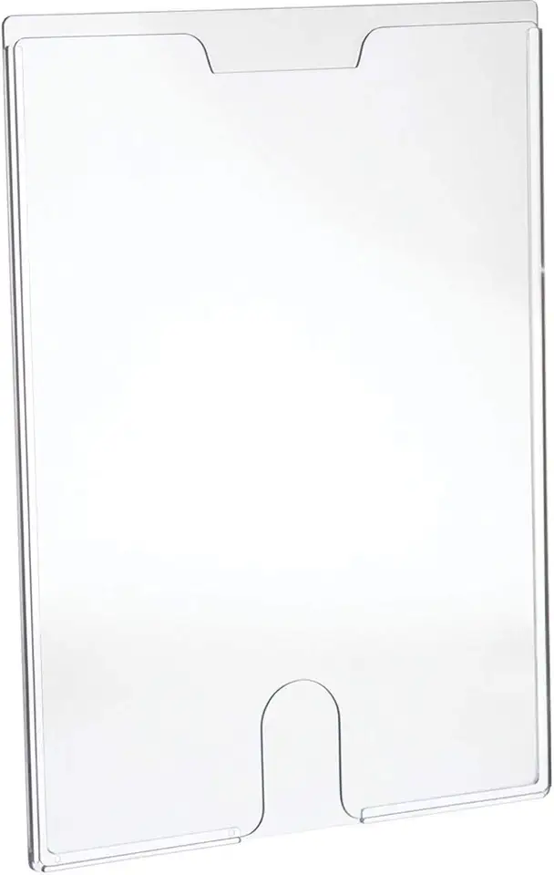 Display Office A4 em PS Rígido Transparente – Maxcril – Suporte Vertical para Folhas, Avisos e Informativos