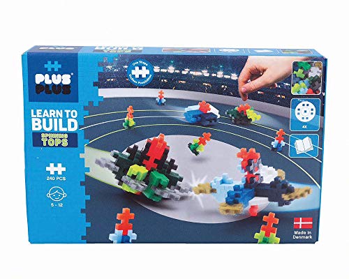 Plus-Plus 9603853 Creatieve bouwstenen, tol set, spinning tops, geniaal constructiespeelgoed, 200 delen - Afbeelding 4