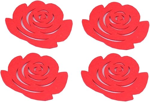 Miniatura 2 de BESTonZON Posavasos de cristal, 18 unidades, decoración para banquetes, tazas para fiestas, manteles individuales, bebidas, no tejidos, posavasos de