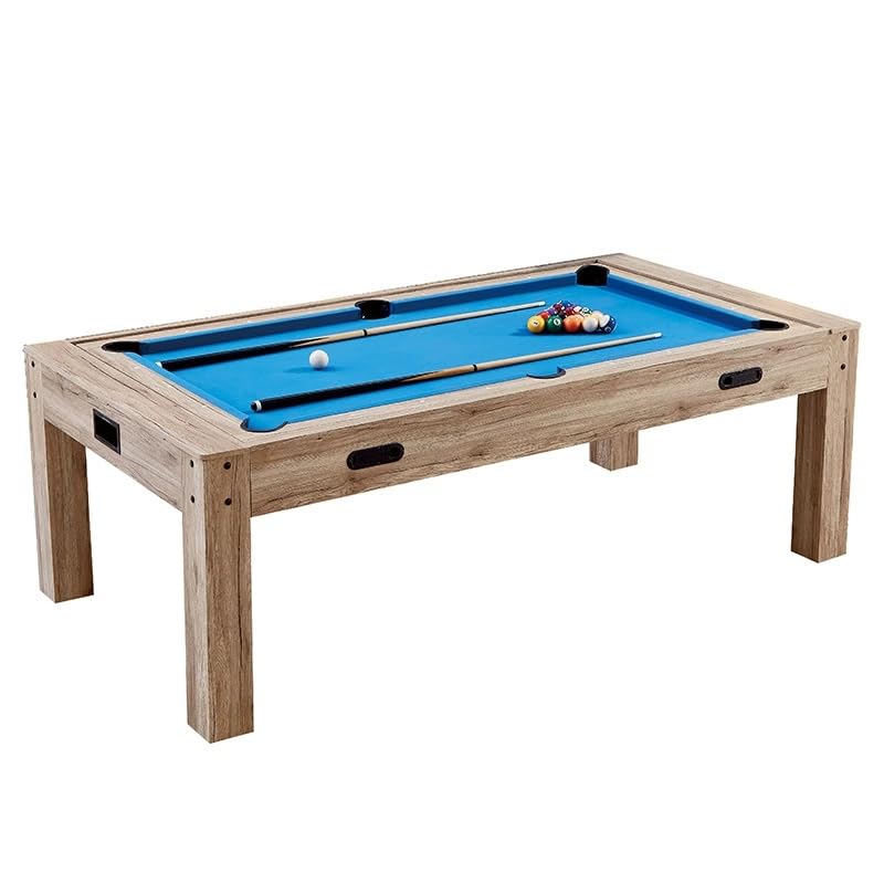 Image of RUP 4-in-1 Multi-Game Table, Pool /Billiards, Table Tennis, Air Hockey with Electric Blower, Conference Table Top, Complete Accessories Set for Home & Office
