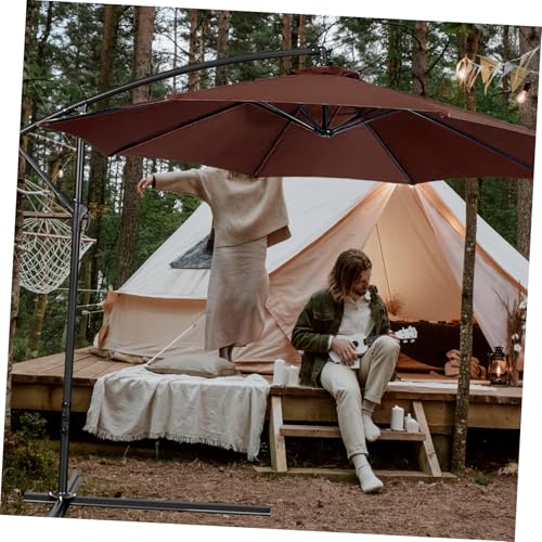 Toile de parasol de remplacement auvent extérieur imperméable patio protection - 8
