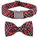 Elegant little tail Dog Collar with Bow, Soft&Comfy Bowtie Dog Collar, Adjustable Pet Gift Collars for Small Medium Large Dogs