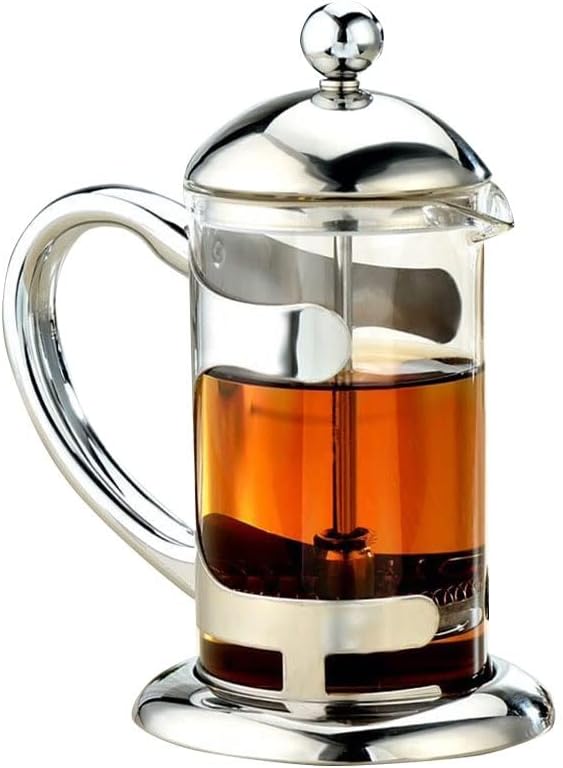 French Press Espresso and Tea Maker Stainless Steel Plunger and Heat Resistant Borosilicate Glass 800ml