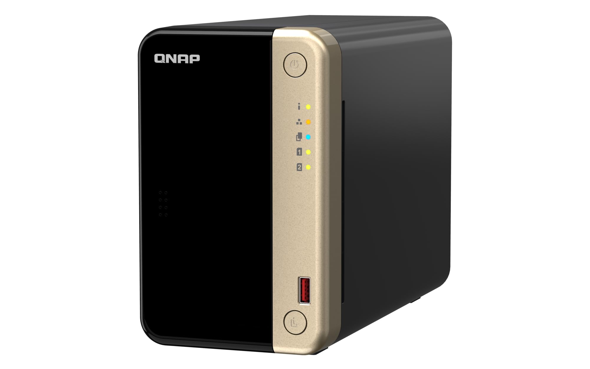 Photo 1 of QNAP TS-264-8G-US 2 Bay High-Performance Desktop NAS with Intel Celeron Quad-core Processor, M.2 PCIe Slots and Dual 2.5GbE (2.5G/1G/100M) Network Connectivity (Diskless)