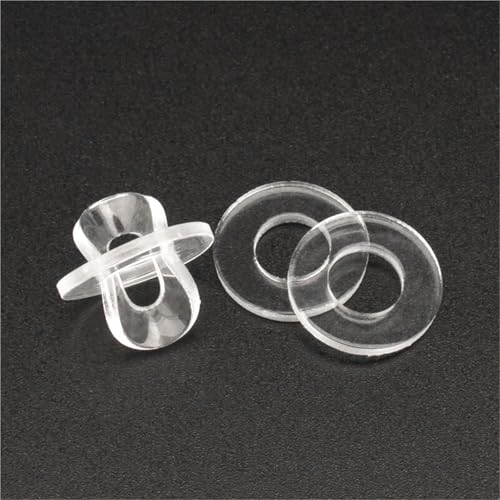 Lkq- M1.2 M1.4 M1.7 M1.8 M2 - M12 Soft/Hard Plastic Pvc Transparent Insulating Plain Gasket Ring Spacer Flat Washer, 肵Ă