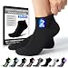SB SOX Ultralite Compression Running Socks for Men & Women (2 Pairs) - Perfect Option to Our Compression Socks - Best No-Show Socks for Running, Athletic, Everyday Use (Solid - Black, Large)