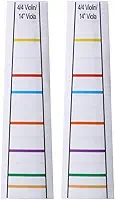 2 folhas transparentes 4/4 violino violino guia dedo guia fingerboard adesivos 35 centímetros viola dedo posição marcadores traste iniciantes dedilhado decalque para iniciantes prática