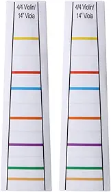 2 folhas transparentes 4/4 violino violino guia dedo guia fingerboard adesivos 35 centímetros viola dedo posição marcadores traste iniciantes dedilhado decalque para iniciantes prática