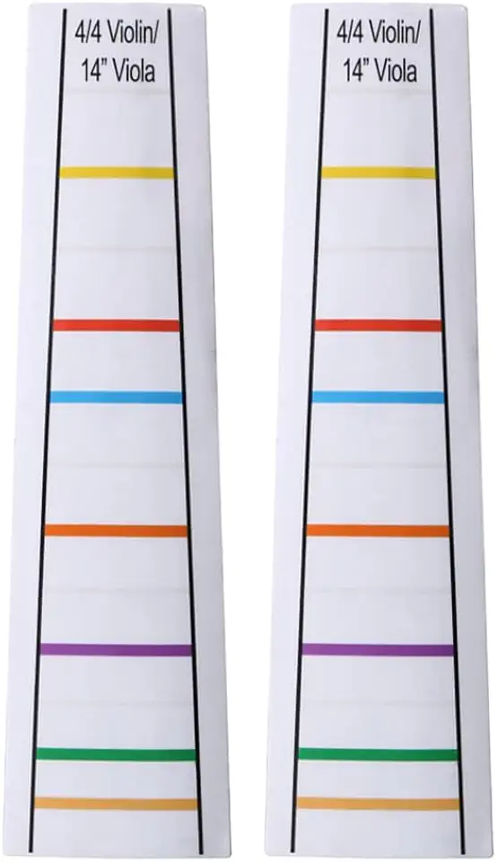 2 folhas transparentes 4/4 violino violino guia dedo guia fingerboard adesivos 35 centímetros viola dedo posição marcadores traste iniciantes dedilhado decalque para iniciantes prática