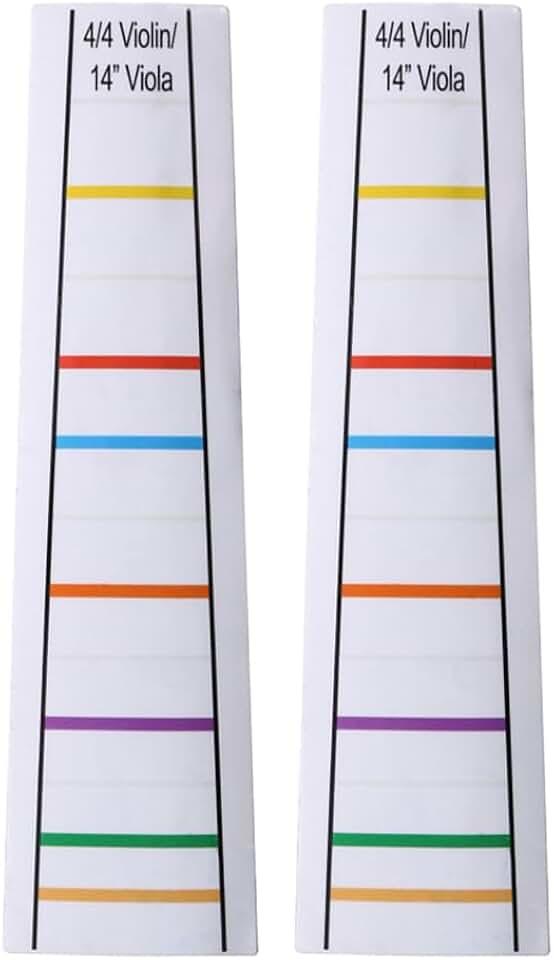 2 folhas transparentes 4/4 violino violino guia dedo guia fingerboard adesivos 35 centímetros viola dedo posição marcadores traste iniciantes dedilhado decalque para iniciantes prática