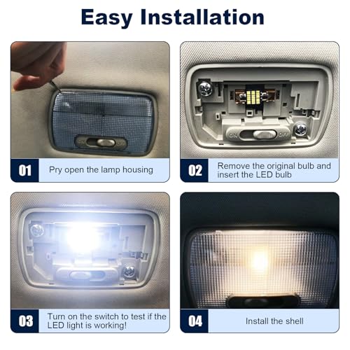 10 Piezas Ampollas Navette LED 12V 41mm C5W Canbus Sin Error Luz Blanca 6000K Súper Brillante Ampolla LED C5W 42mm 5W Plug Play para Coche Interior Plafón Puerta Maletero Placa Instalación Rápida - imagen 3