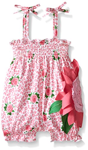 Mud Pie Baby Girl One Piece Bubble, Multi, 6-9 Months