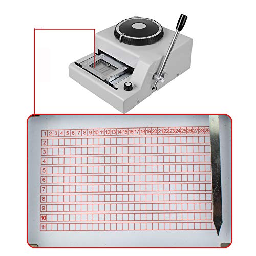 image for CARESHINE Card Embosser，72-Character Letters Manual Embossing Machin