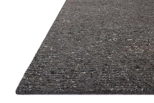 Image of Loloi Magnolia Home by Joanna Gaines Jones Granite 9'-3 inch x 13' Area Rug | Magnolia Home by Joanna Gaines JON-05 Approx. 9x13 Grey Living room Dining room Bedroom, Plush, Organic, Low-Pile, Area Rug
