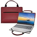 Protective Case + Portable Bag for 16 Inch Lenovo ThinkPad T16/ThinkPad P16s/MSI Creator Z16 Z16p/CreatorPro Z16P & 15.6 Inch Acer Aspire 5 A515-45 A515-46/ThinkPad X1 Extreme Gen 5/CreatorPro M15,Red