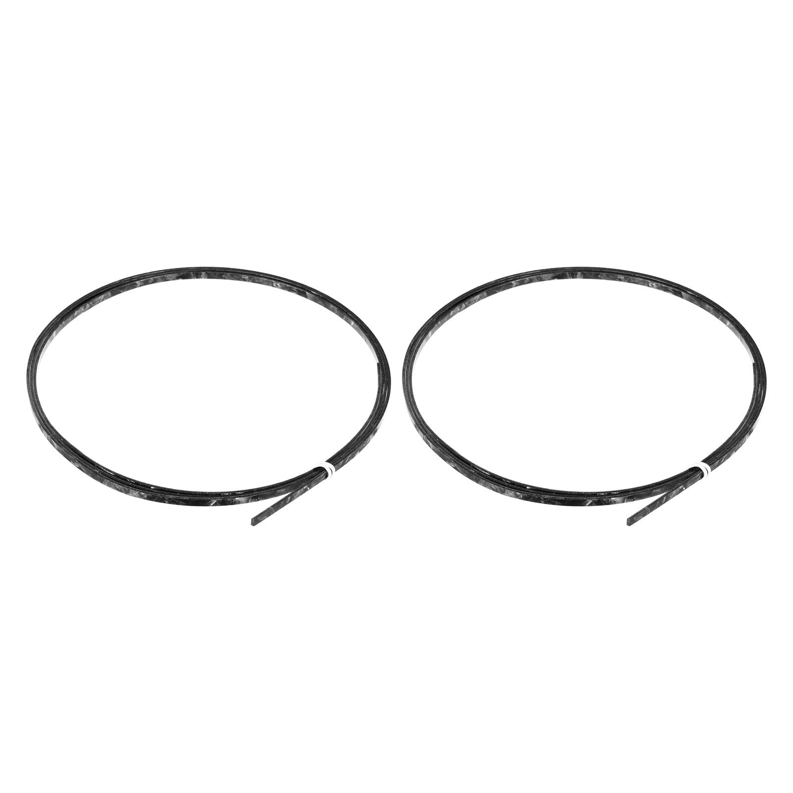 MECCANIXITY 2 Pcs Plastic Binding Purfling Strip 1650x4x1.5mm Guitar Binding Edge Trim for Acoustic Classical Guitar Parts Accessories Black