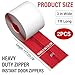 Heavy Duty Zipper Door for Dust Barriers,2 Rolls Self-Adhesive Dust Zipper for Plastic Sheeting,7ft x 3in Tarp Zipper Door for Greenhouses,Construction,Carpentry,Renovation,Wall Building