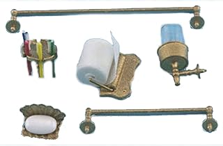 Melody Jane Dolls Houses Dollhouse Miniature Chrysnbon Bath Accessories Set