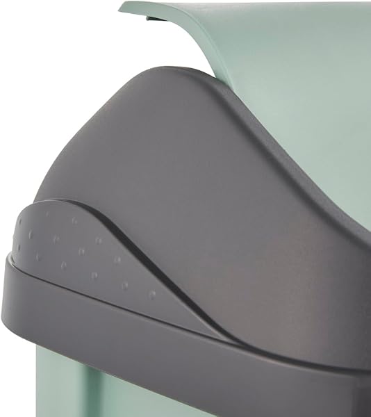 keeeper Mülleimer mit Schwingdeckel, 25 l, 33,5 x 25,5 x 53,5 cm, Swantje, Grün (Nordic Green) - 5