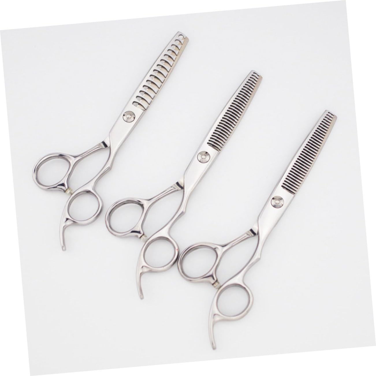 Healvian 3pièces Outil De Coupe Et Coiffage Ciseaux De Cheveux Acier Pour Salon De Coiffure Et Usage Domestique