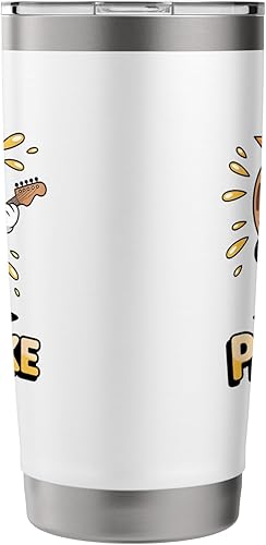 Miniatura 4 de Pancake King Funny Breakfast Lover Guitar Player Men Women Stainless Steel Insulated Tumbler