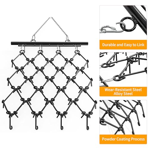 Yintatech MATECHORCTT 4'W X 4'L Atv Chain Drag Harrow With 1/2In Tines For Lawn Tractors And Atv&Utv Attachments thumb #2
