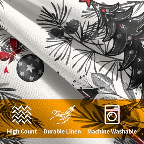 Kawani-Christmas-Trees-Throw-Pillow-Covers-18×18-Inches-Set-of-2-Red-Black-Buffalo-Plaid-Xmas-Bells-and-Tree-Cotton-Linen-Pillow-Cushion-Case-for-Couch-Sofa-Home-Winter-Holiday-Decor Kawani Christmas Trees Throw Pillow Covers 18×18 Inches Set of 2 Red Black Buffalo Plaid Xmas Bells and Tree Cotton Linen Pillow Cushion Case for Couch Sofa Home Winter Holiday Decor