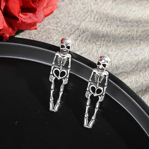 Halloween Earrings Skeleton Skull Dangle BOO Ghost Witch Tassel Terror Knife Earrings 5
