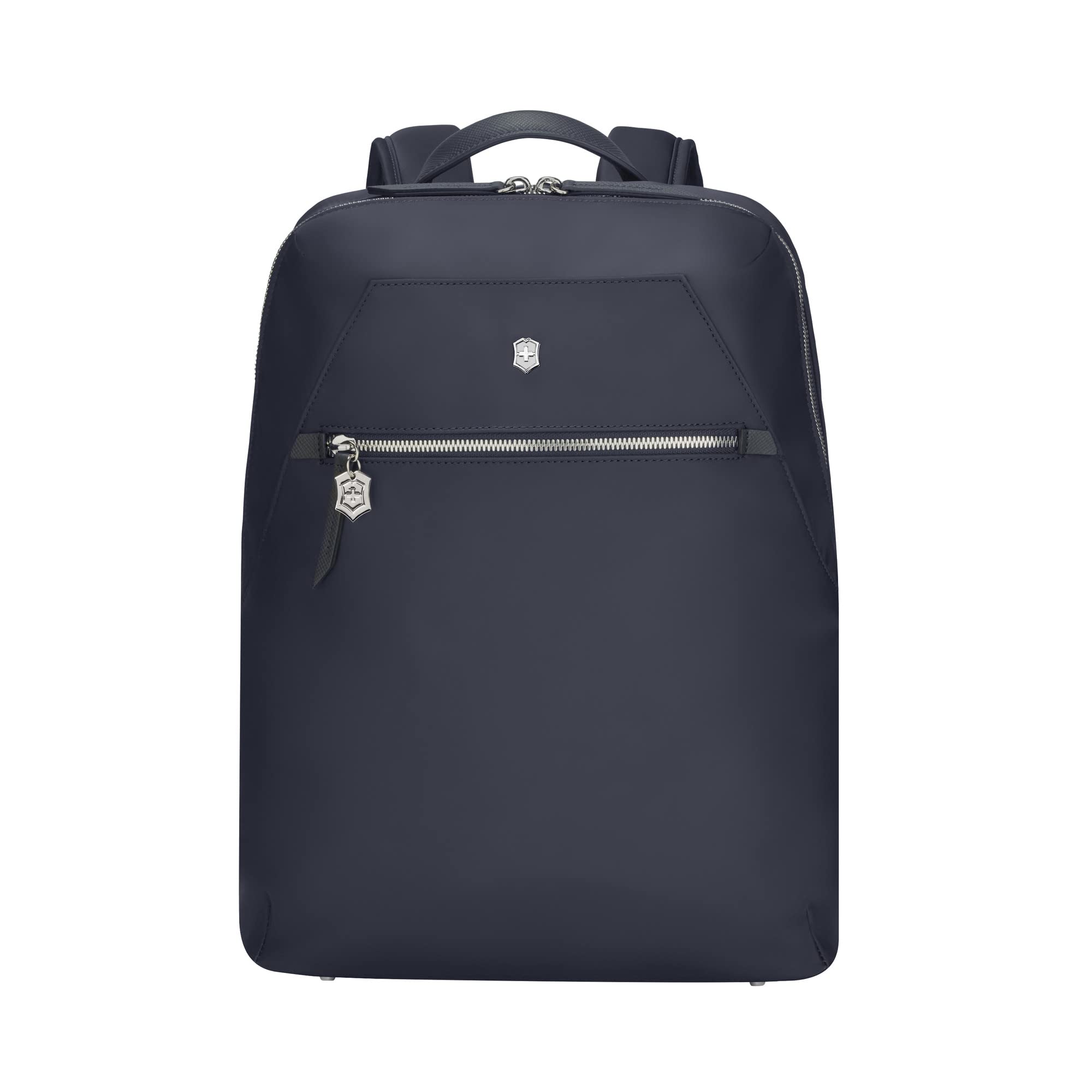 Victoria Signature Women Compact Backpack, 14'' Laptop & 10'' Tablet Pocket, Midnight Blue, Swiss designed (612204)
