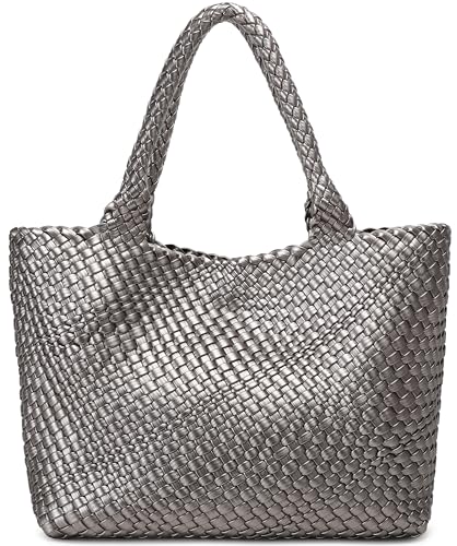 Image of Queenoris Shoulder Bags for Women, Fashion Purses and Handbags Top Handle Vegan Leather Shopper Satchel Large Travel Tote Bag | TOP HANDLE