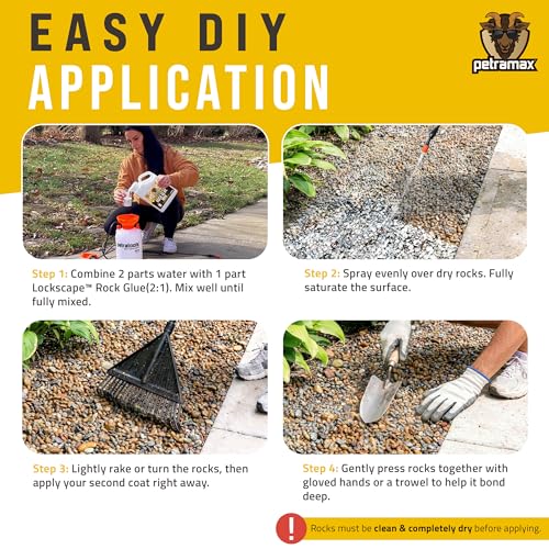 Image of Petra Max Rock Glue for Landscaping, Pet-Safe & Non-Toxic (USA-Made), 32 Oz