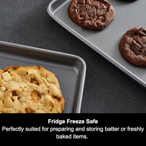 Morphy Richards Oven Tray Set, 13"x9" – Heavy Duty Carbon Steel | Non-Stick Coating | Oven, Dishwasher & Freezer Safe | Ideal for Baking, Roasting & Grilling | 849004 - Image 6