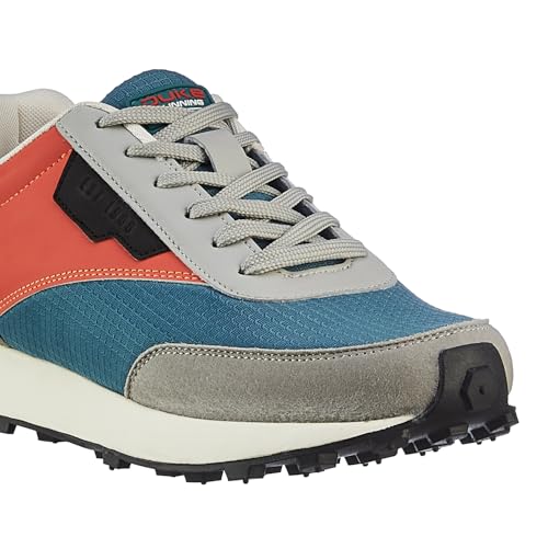 Image of Duke Mens Fwol2127-teal /Red Sneaker