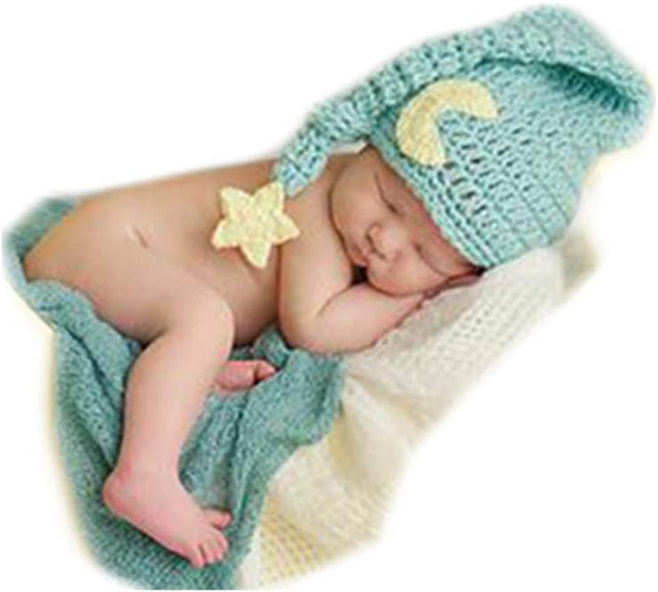 Fashion Newborn Boy Girl Baby Costume Knitted Photography Props Cute Hat Headdress