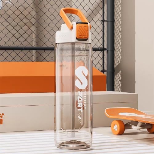 Image of THE VENTI SHOTAY Unbreakable Water Bottle (800ml-WhiteOrange)
