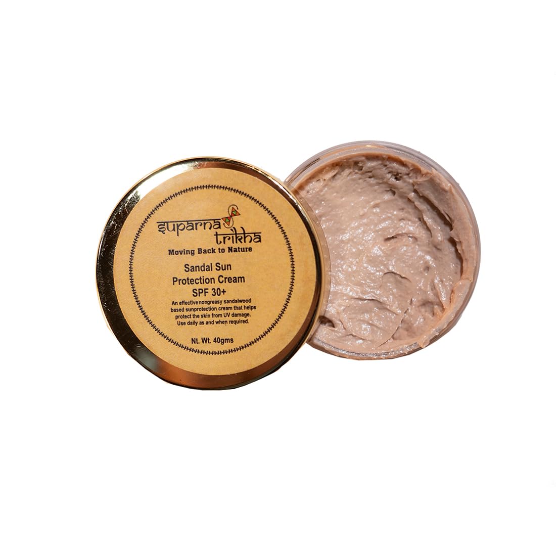 Suparna Trikha Sandal Sun Protection Cream Spf 30+ 25 gms - Prevents Sun Damage | Non Greasy