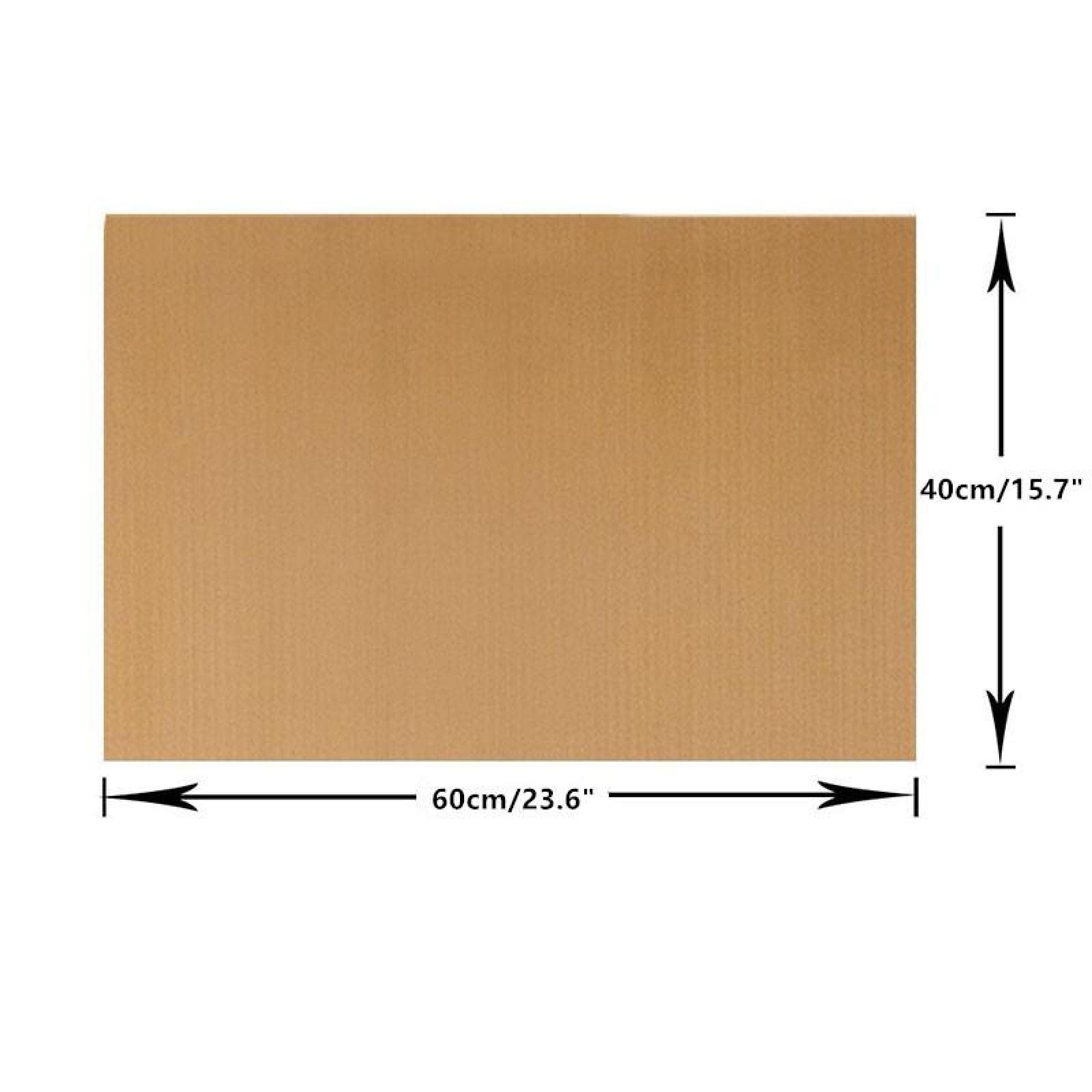 Hoja de alfombrilla para hornear reutilizable antiadherente a prueba de aceite papel de hornear resistente al calor hoja de revestimiento de horno almohadilla de barbacoa 10 piezas 60 x 40 cm