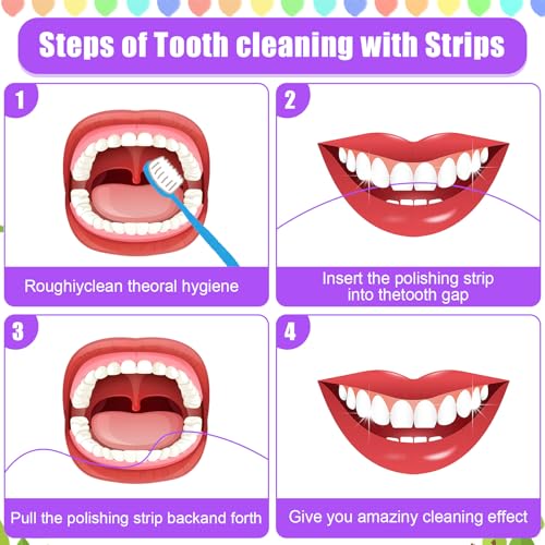 3 rolls dental polishing strips tooth file teeth whitenings strips dental polisher for teeth sanding grinding deep teeth cleaning tool tooth polish abrasive strip one-time oral care
