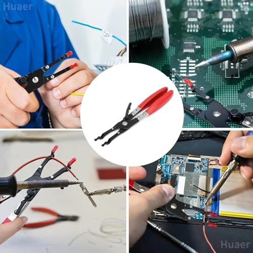 Akozon Car Soldering Pliers, Metal Soldering Plier Multi-Function Wire Welding Clamp Pick‑Up Aid Tool Wire Welding Pliers For Automobile Maintenance Repairing Tool - Image 9