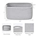 ABenkle Storage Baskets for Organizing, Small Woven Rope Baskets for Shelves Closet, Cute Cube Toy Baskets Storage Organizer Bins, Decorative Baby Gift Baskets, 14.2''×8.7''×7.1”