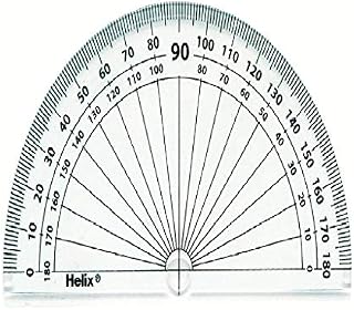 Helix 10cm 180 degree Protractor (Box of 50)