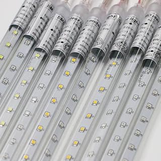 Meteors Shower Lights,50cm 10 Tubes 480 Waterproof LEDs Raindrop Meteor Lights for Christmas Outdoor Wedding Holiday Party New Year Patio Garden Decorations (White)