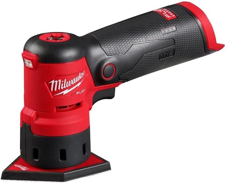 Milwaukee 2531-20 12V Brushless Cordless Orbital Detail Sander (Tool Only) Red