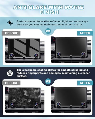 Image of CDEFG 2Pcs Matte Anti Glare for 2026 Toyota bZ bZ4X Screen Protector | Tempered Glass for 2026 Toyota bZ bZ4X (XLE /Limited) Accessories 14-Inch Navi & 7-inch Dash Screen Cover Anti-Fingerprint