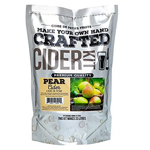 ABC Crafted Series Cider Making Kit | Hard Cider Making Ingredients for Home Brewing | Yields 6 Gallons of Hard Cider| (Pear)