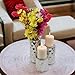 Hosley Silver Metallic Finish Pillar Holders, 3
