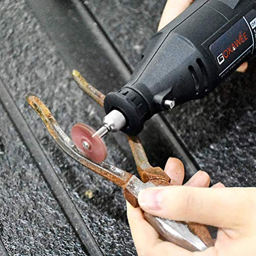 Radial Bristle Disc, GOXAWEE 66Pcs (1") Detail Abrasive Brush Kit (1/8" Shank Mandrel) for Rotary Tool - Mixed Grit 80# 120# 220# 400# 600# 1000#