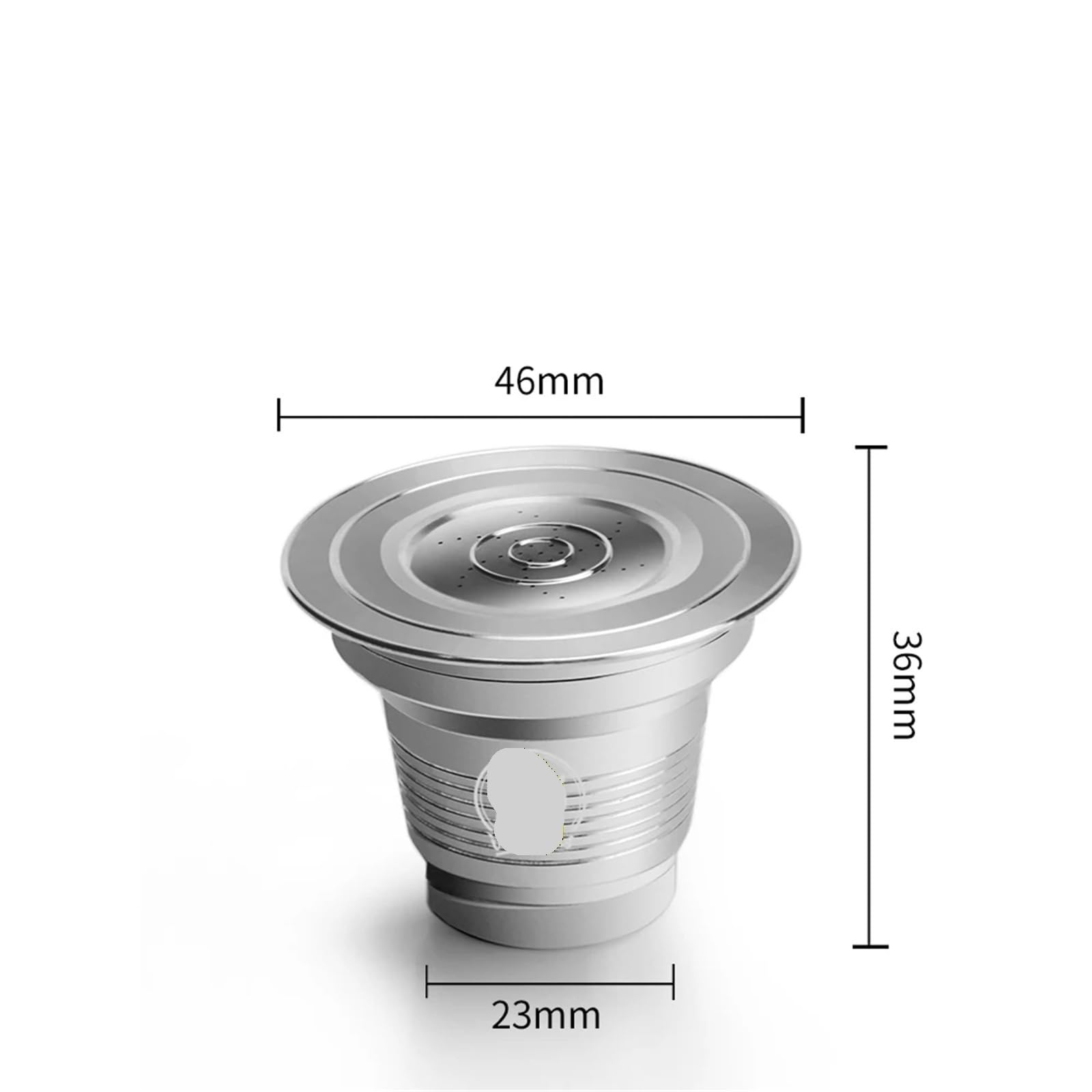 Compatible con cápsulas reutilizables Philips L'Or Barista | Cápsulas recargables de acero inoxidable; Se adapta a las máquinas L'Or Barista.(1big pod)